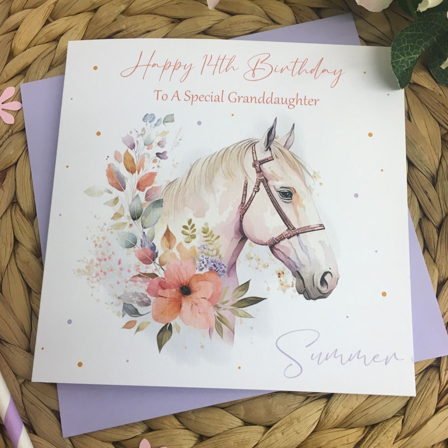 Personalised Birthday Card Horse Lover