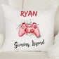 Personalised Cushion Cover Gaming Legend Gift - 4 Colour Options