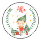 Personalised Elf Boy Christmas Stickers