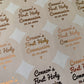 Personalised Gloss Foil First Holy Communion Party Bag Stickers