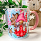 Personalised Christmas Gonk Mug, Stocking Filler, Christmas Eve Box, Hot Chocolate Mug