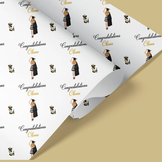 Personalised Graduation Gift Wrapping Paper