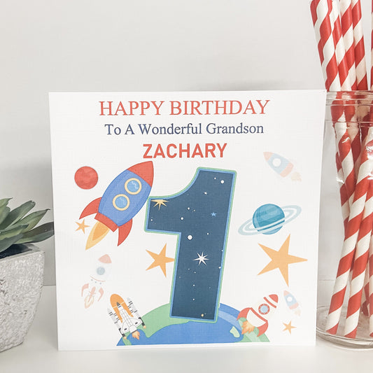 Personalised Birthday Card Space