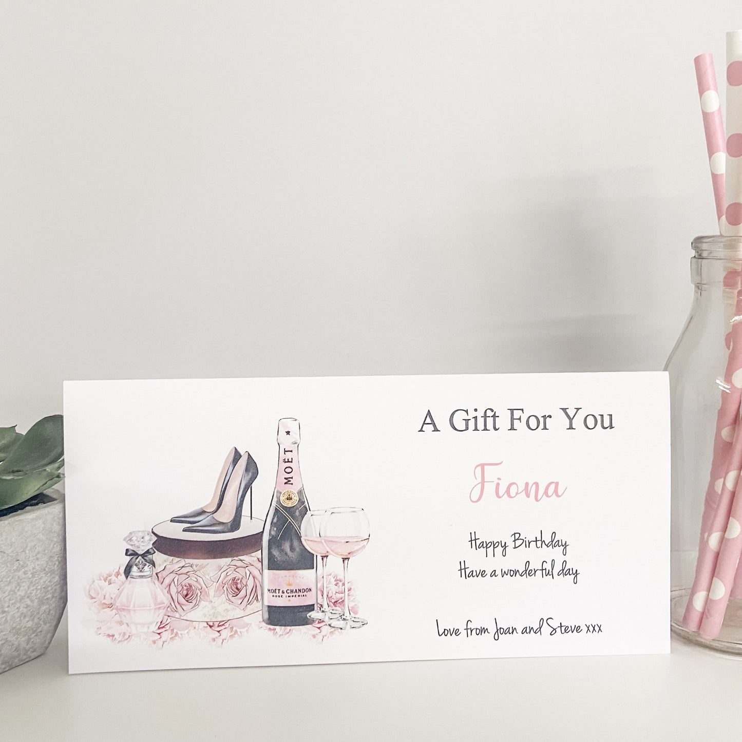 Personalised Birthday Gift Voucher Wallet Card