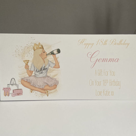 Personalised Birthday Gift Wallet Girl