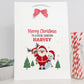 Personalised Christmas Gift Bag Santa Snowman Reindeer
