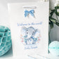 Personalised Congratulations New Baby Boy Gift Bag Watercolour Elephant
