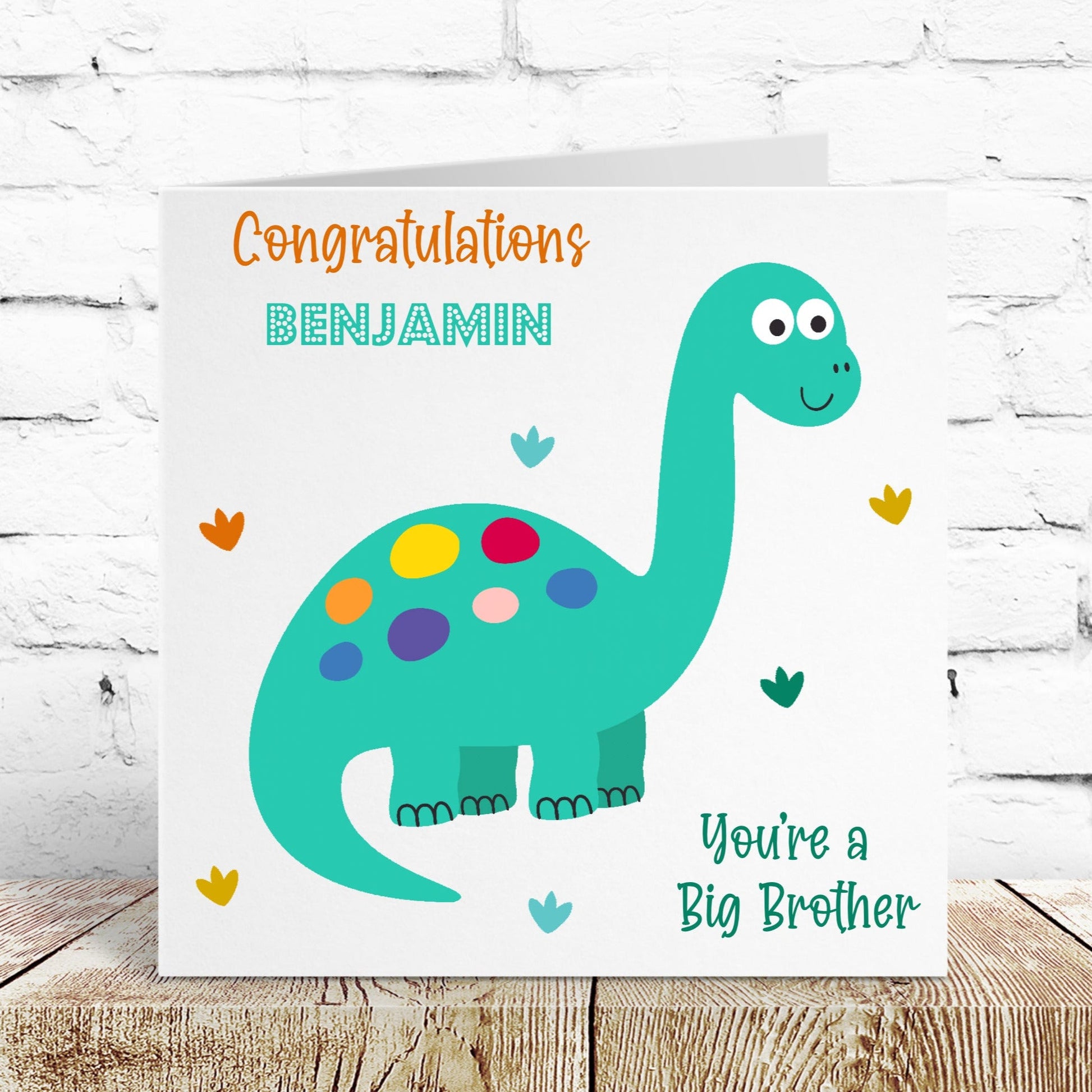 Personalised Congratulations New Big Brother Card Dinosaur – Blossom Lane Cards & Gifts personalised-congratulations-new-big-brother-card-dinosaur-blossom-lane-cards-gifts