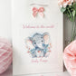 Personalised Congratulations New Baby Girl Gift Bag Watercolour Elephant