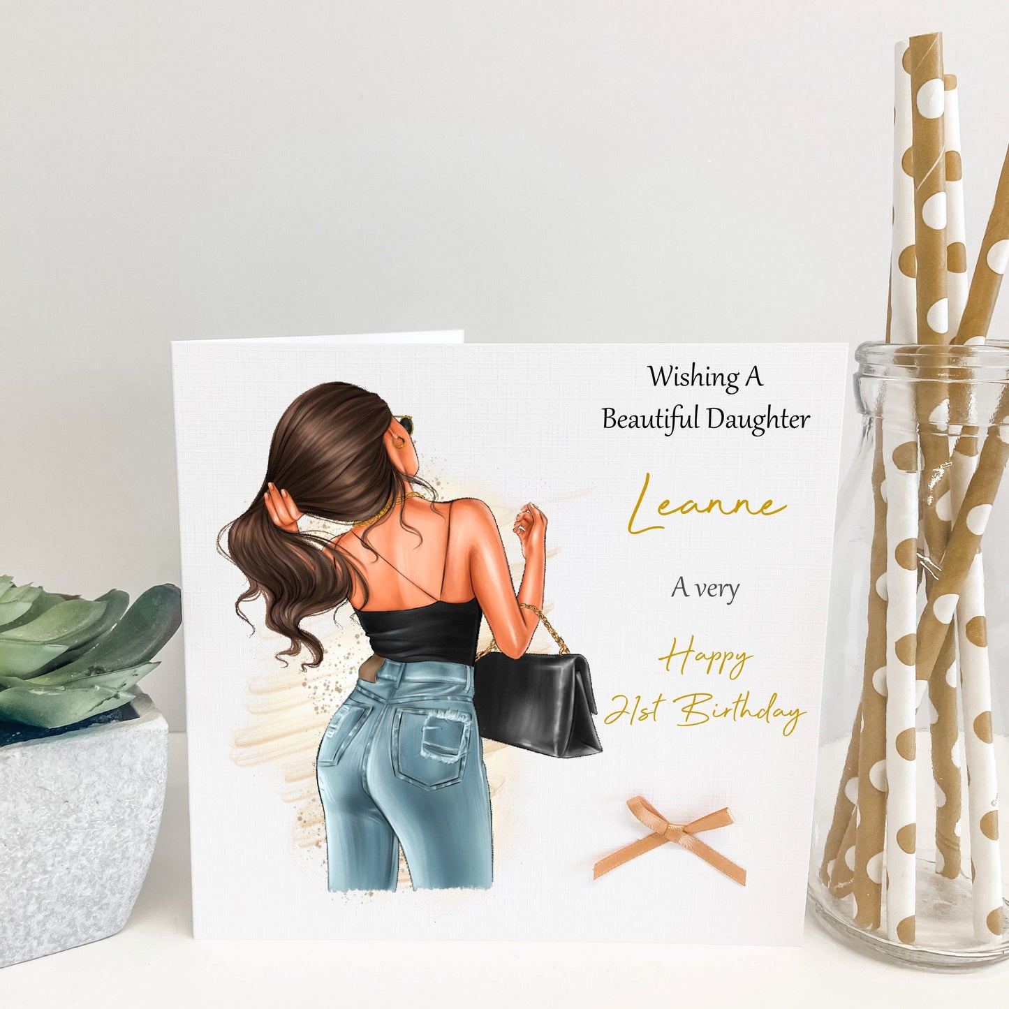 Personalised Female Girl Birthday Card