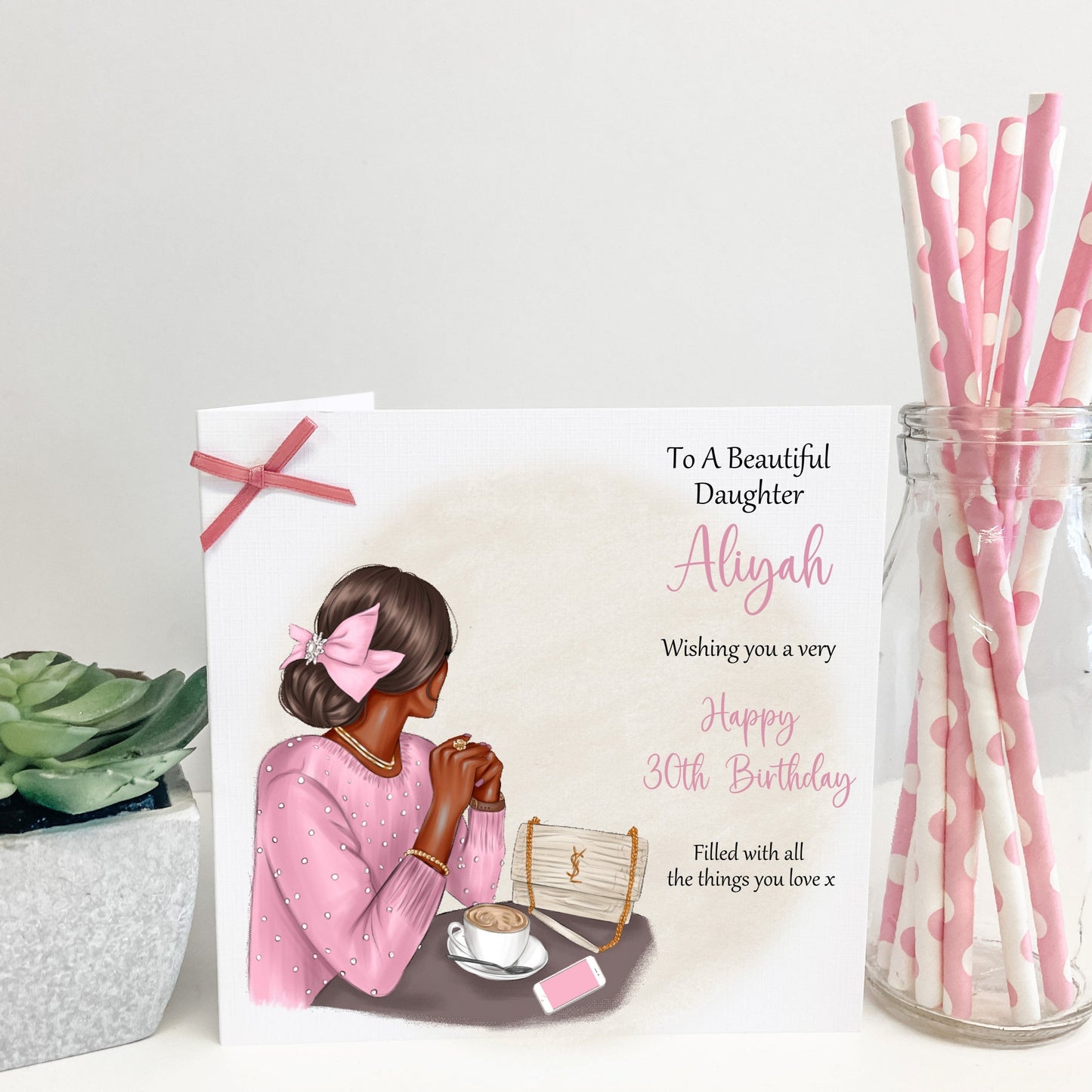 Personalised Female Girl Birthday Card