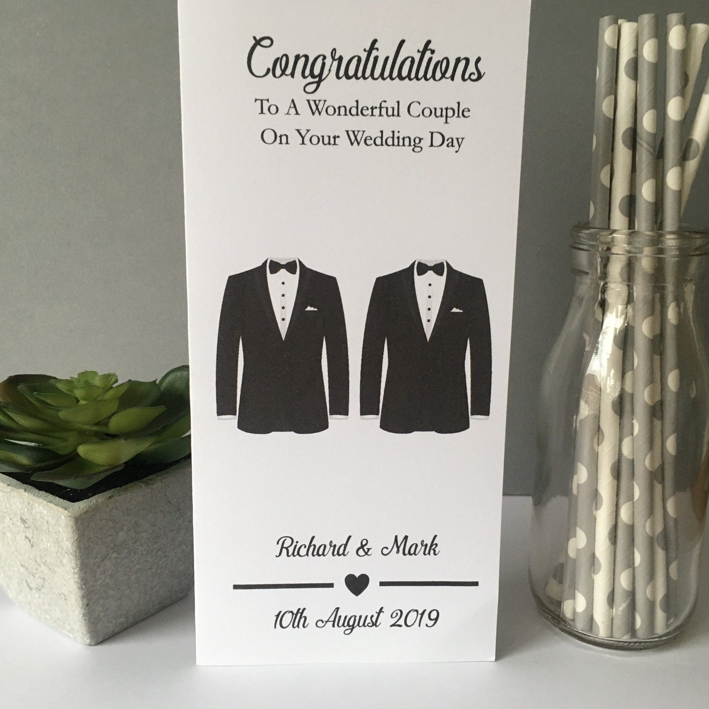Personalised Tuxedos Wedding Gift Wallet