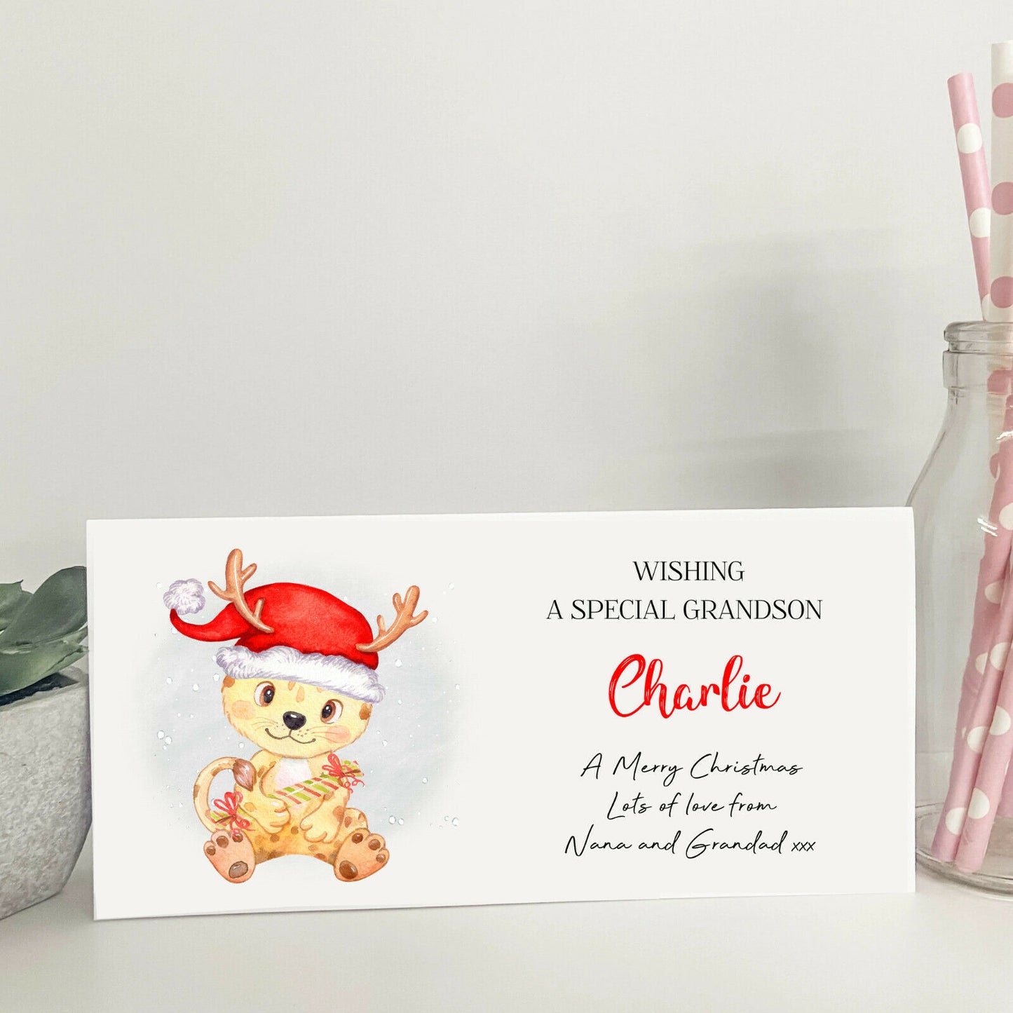 Personalised Christmas Money Gift Card Voucher Daughter Son Granddaughter