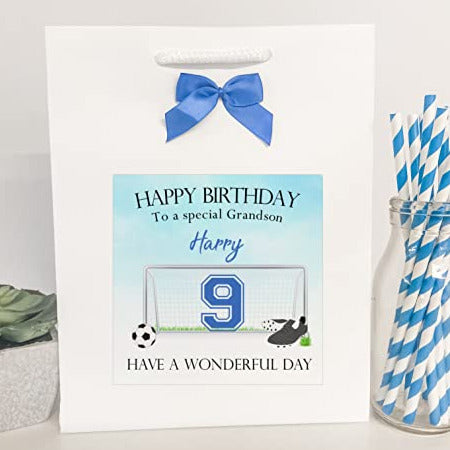 Personalised Birthday Gift Bag Football