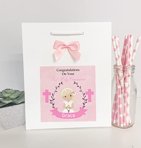 Personalised Girls First Holy Communion Boutique Gift Bag