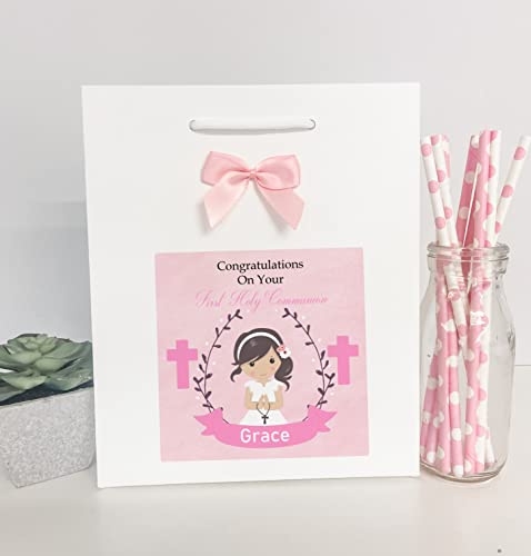 Personalised Girls First Holy Communion Boutique Gift Bag