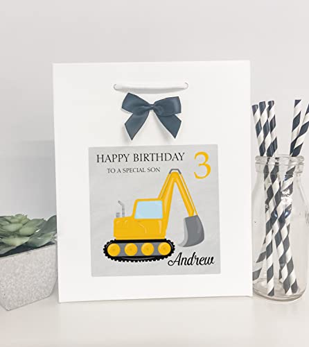 Personalised Boutique Gift Bag For Boy Digger