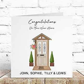 Personalised Congratulations on Your New Home Card