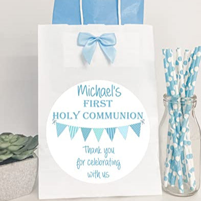Personalised First Holy Communion Favour Thank You Gift Bag For Boy