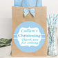 Personalised Christening Favour Thank You Gift Bag For Boy