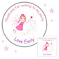 Personalised Birthday Party Stickers Fairy