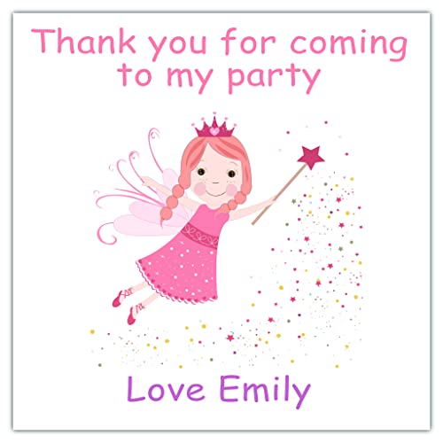 Personalised Birthday Party Stickers Fairy