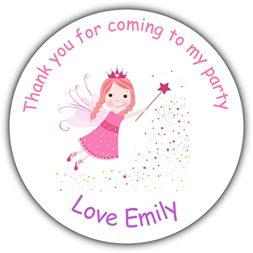 Personalised Birthday Party Stickers Fairy