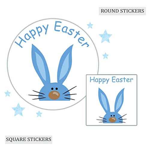 Personalised Matt Easter Bunny Stickers for Crafts