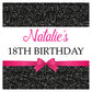 Personalised Birthday Party Stickers for Favours Party Bags Printed Glitter Effect