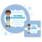 Personalised First Holy Communion Stickers Blue Boy