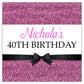 Personalised Birthday Party Stickers for Favours Party Bags Printed Glitter Effect