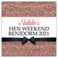 Personalised Hen Night Party Stickers Rose Gold Printed Glitter Effect