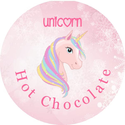 Christmas Stickers for Unicorn Hot Chocolate Cone Gift Crafts Favours