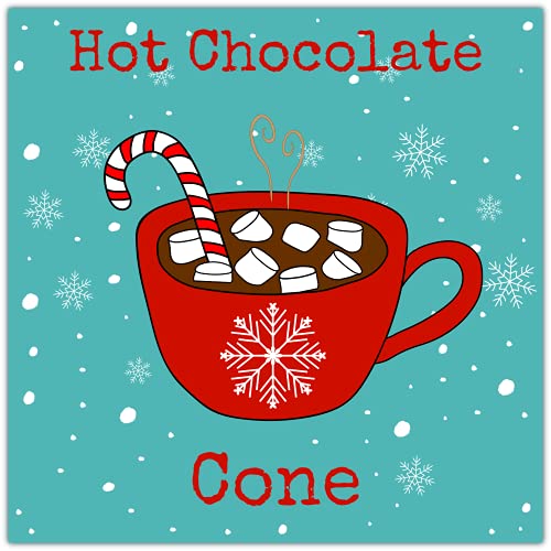 Personalised Christmas Stickers for Hot Chocolate Cones Gifts Tags