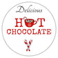 Christmas Stickers for Hot Chocolate Cone Gift Crafts Favours