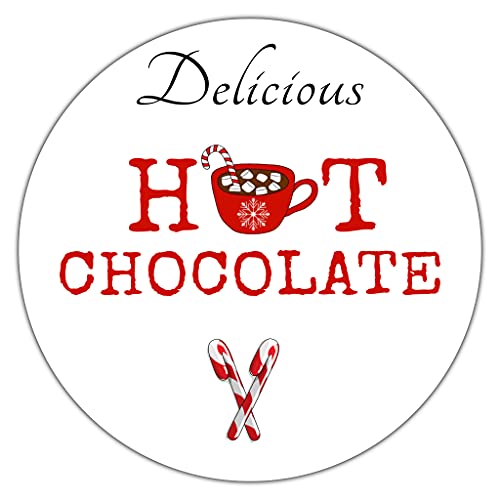 Christmas Stickers for Hot Chocolate Cone Gift Crafts Favours