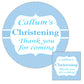 Personalised Christening Party Stickers