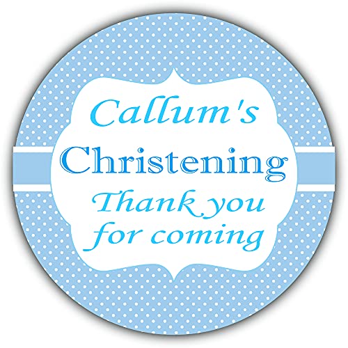 Personalised Christening Party Stickers