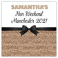 Personalised Hen Party Stickers Gold