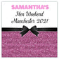 Personalised Hen Party Stickers Pink