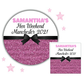 Personalised Hen Party Stickers Pink