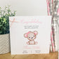 Personalised Congratulations New Baby Card For Parents Grandparents Daughter Granddaughter Girl Pink