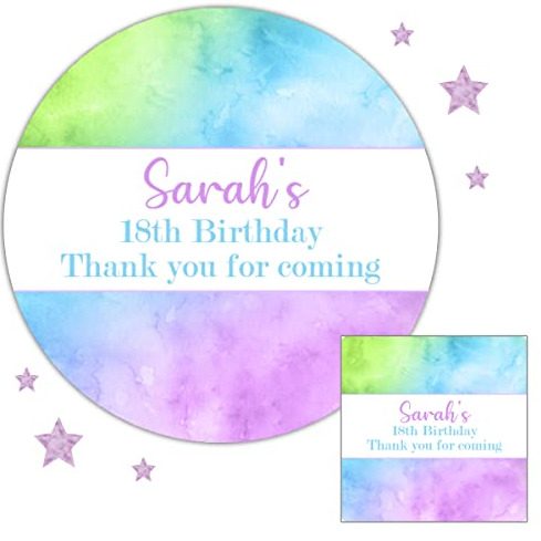 Personalised Birthday Party Stickers