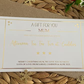 Personalised Foil Voucher Christmas Gift Card Afternoon Tea Present Surprise Reveal