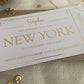 Personalised Foil Voucher Christmas Gift Card Trip Abroad Present Surprise Reveal