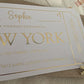 Personalised Foil Voucher Christmas Gift Card Trip Abroad Present Surprise Reveal