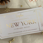 Personalised Foil Voucher Christmas Gift Card Trip Abroad Present Surprise Reveal