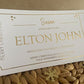 Personalised Foil Voucher Christmas Gift Card Concert Ticket Present Surprise Reveal