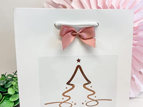 Personalised Foil Christmas Gift Bag Present Bag Favour Bag