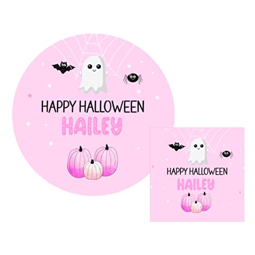 Personalised Halloween Stickers Labels for Sweet Cones Trick or Treat Bags